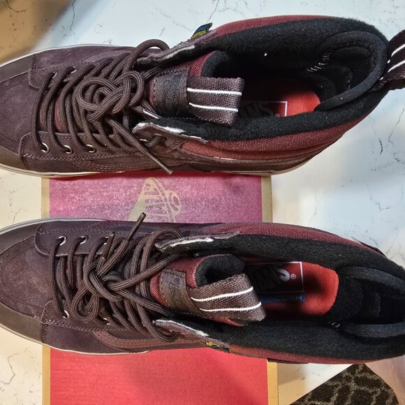 Vans Sk8-Hi MTE Primaloft All Terrain Waterproof Shoes Boots Chocolate SZ 13 NEW - Picture 8 of 16